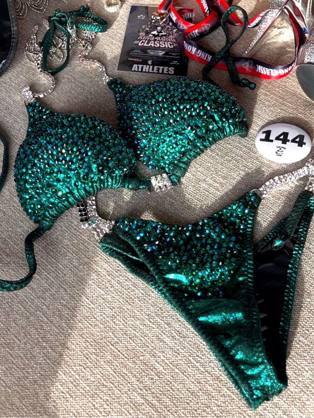 Green Competition Bikini